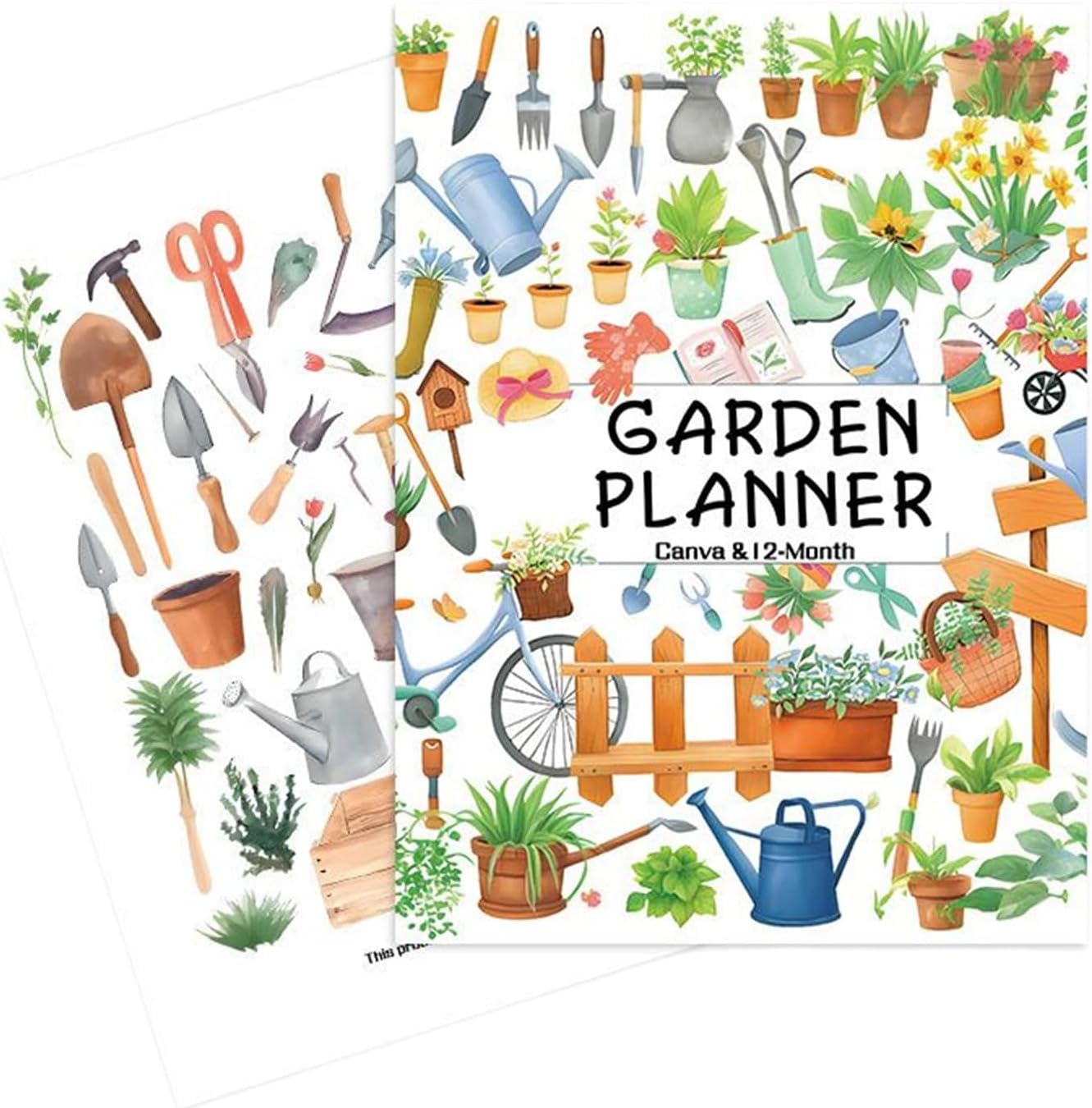 Planificateur de jardinage, livre de planification horticole complet, suivi annuel de jardinage, planificateur horticole, suivi de l'entretien des , carnet de planification de jardinage pour