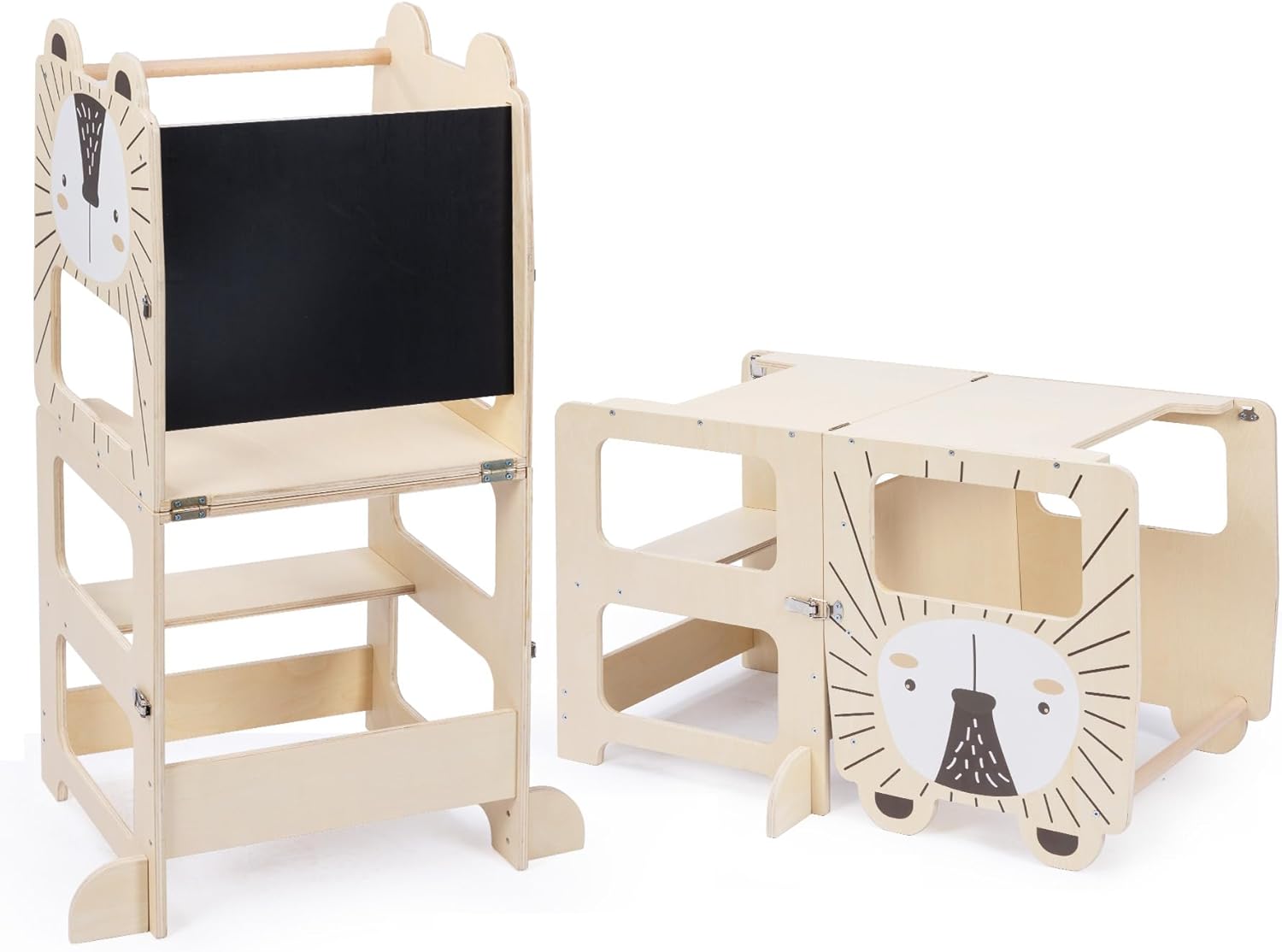 Tour d Observation Enfant(92 x 38.5 x 42 cm), Tour Montessori 1-3 Ans, 3 in 1tour d'observation