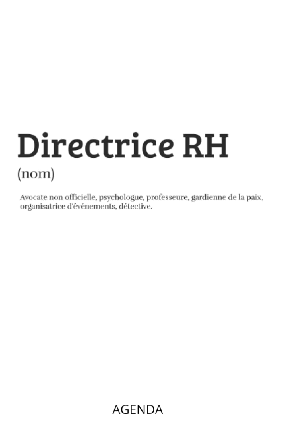 Agenda non daté pour une directrice des Ressources Humaines: Organiser ses journées avec des citations motivantes