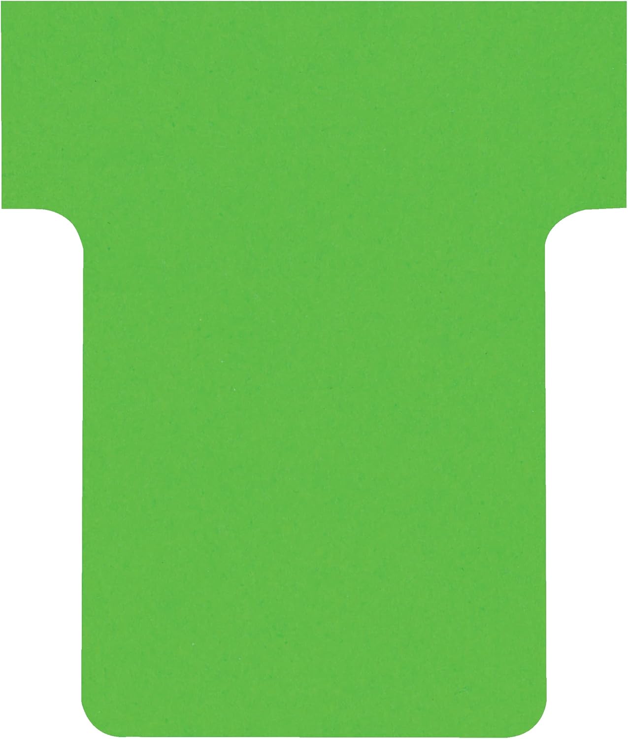 , Lot de 100 fiches T pour planning, Indice 1,5, Vert, 2001505