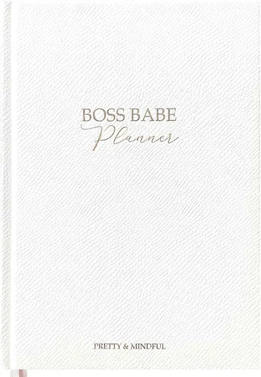 Boss Babe Planner Planner - Planificateur de réussite et de productivité non daté (blanc)