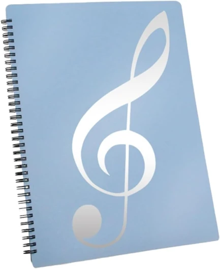 Daconovo Porte-Partitions, Capacité de 60 Pages, Reliure/Porteur de Partitions, Convient Aux Formats de Lettre A4, Réinscriptible et Détachable (Bleu), Durable, Installation Facile, Facile à Utiliser.