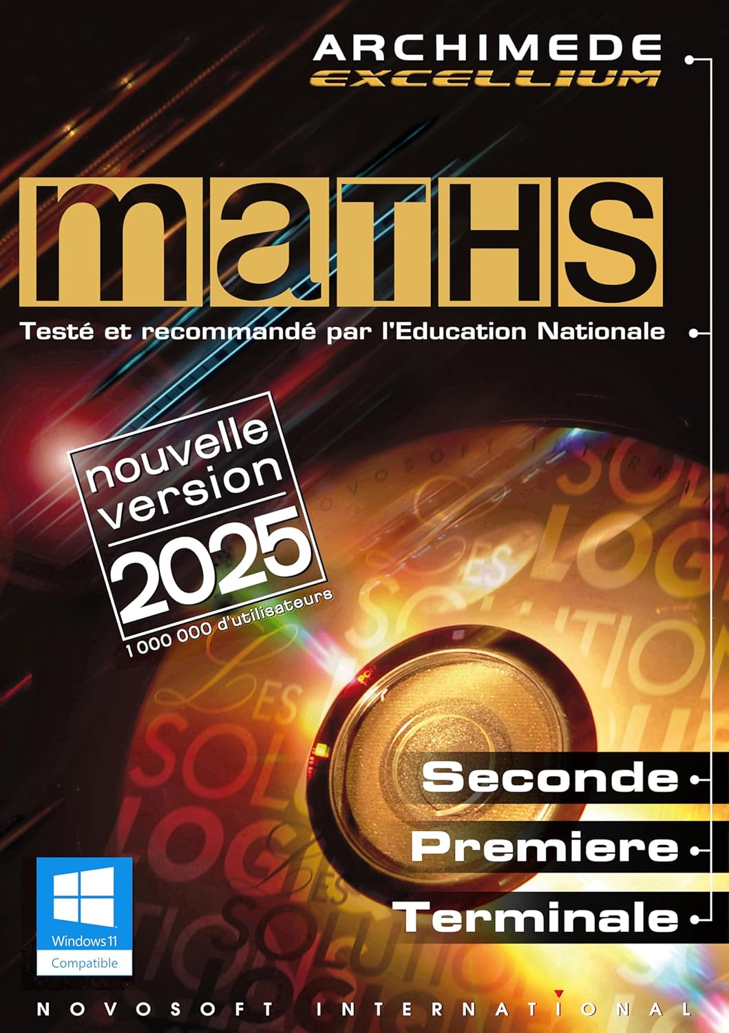 MATHS - Archimède Excellium 2025 sur clé USB (Windows 7, 8, 10, 11)