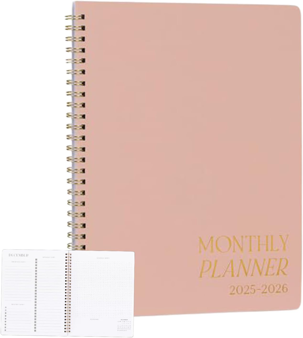 Beau planificateur de rendez-vous - Journal de calendrier mensuel sophistiqué, cadres de tâche - Outil de gestion des horaires organisés, agenda pour la famille, les étudiants et les éducateurs, l'out