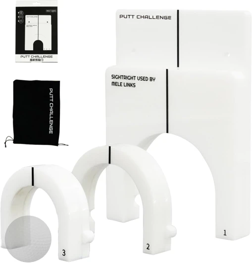 Holdes Pot de putting d'intérieur pour le golf - Aide à l'entraînement au golf - Aide à l'entraînement au putting - Gobelet portable - Kit de golf pour le jardin - Gobelet de golf avec sac de