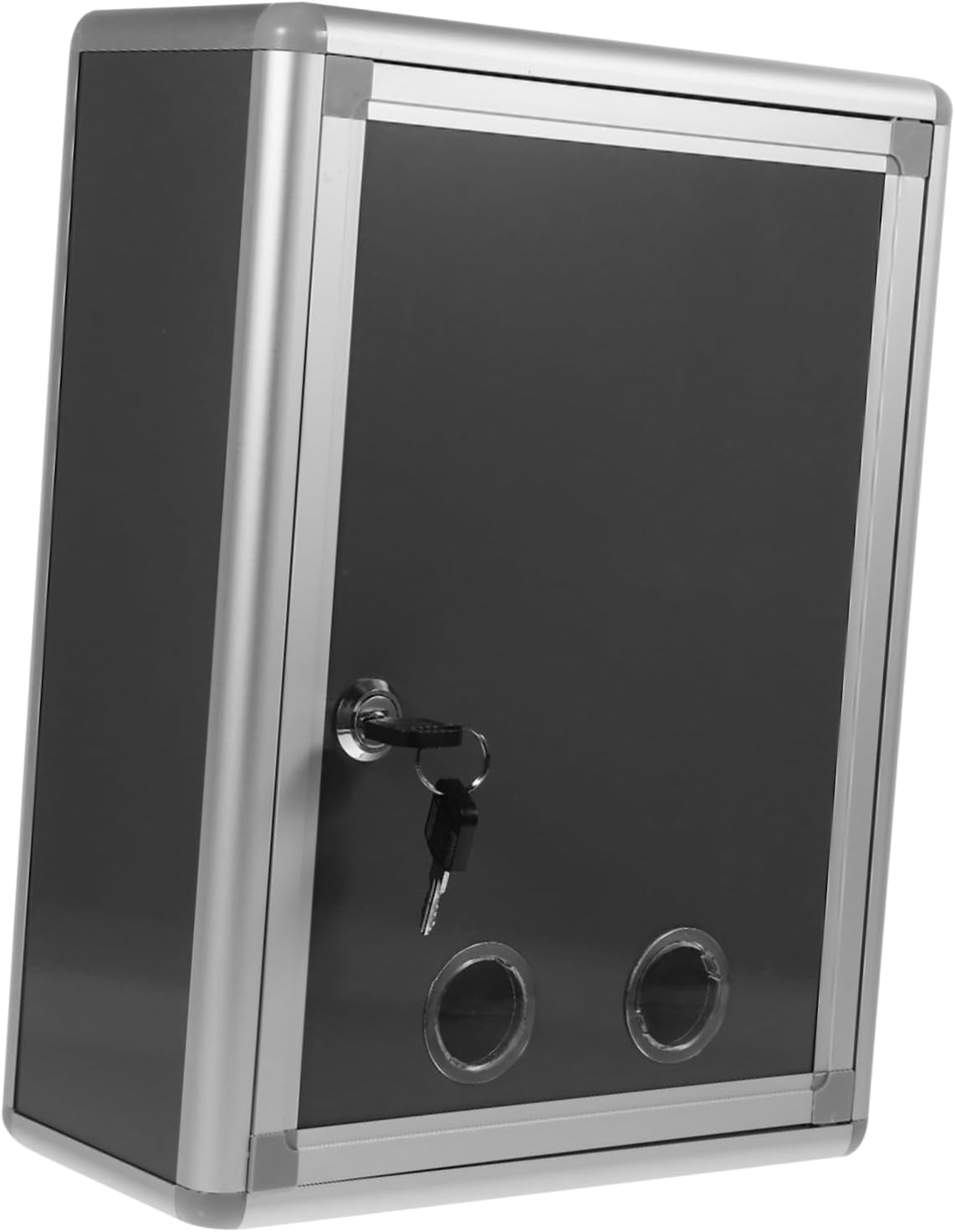 1 Ensemble Boîte à Idées Murale Boîtes Aux Lettres Pour La Maison En Plein Air Plainte Suggestion Attrape-lettres Pour Porte D'entrée Petit Clé Moderne Poste Silver Plastique