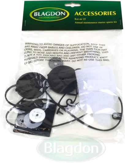 Blagdon Kit d'entretien annuel Complet pour Pompe à air Koi, modèle 25, 1019941, Noir/Blanc, Taille M SAVOR 2