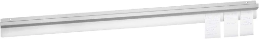 Porte Bons De Commande À Billets Porte-Commande Porte Fiche Barre RCBR-120 (Acier inoxydable, Longueur: 120 cm, Montage mural, Système de fixation fiable)