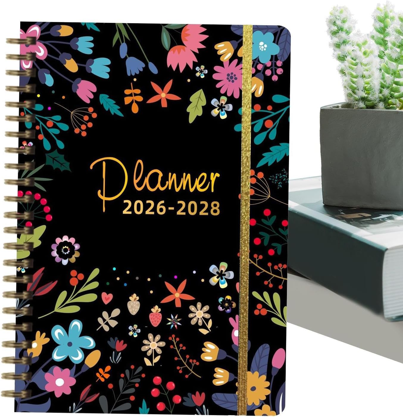 Planning mensuel 2026-2028 sur 3 ans - Agenda quotidien 36 mois – Agenda 2026-2028 à pour école, affaires, étudiants, travail, maman