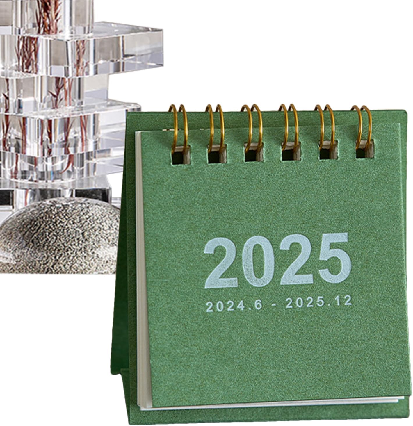 Petit calendrier de bureau, petit calendrier de bureau 2025,Livre de de planificateur quotidien mignon - Calendrier en de gestion du temps, annuel pour les bureaux