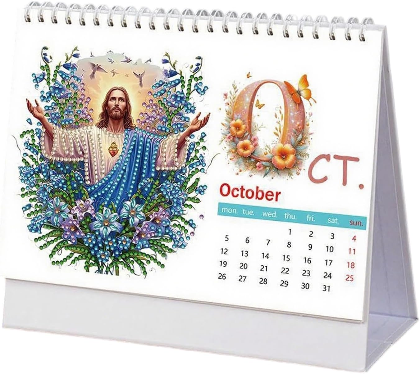 Calendrier Mensuel de Bureau - Calendrier 2026 de Bureau 12 Mois,Ornement Ludique pour Gestion du Temps Conçu pour Étudiants Adultes dans Salon Chambre Dortoir