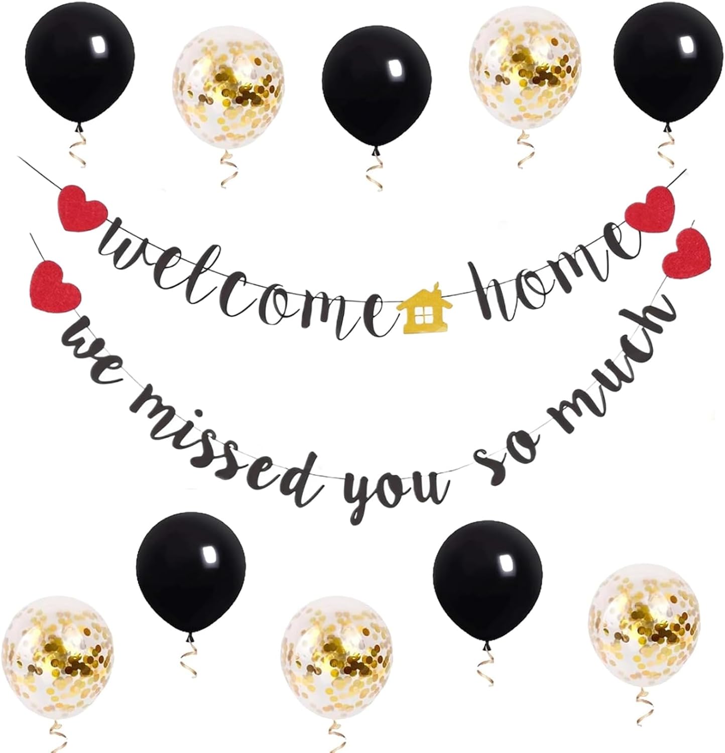 Kit de décoration de bienvenue pour la maison, décoration de bienvenue, ballon pour pendaison de crémaillère, réunion scolaire, fête de famille