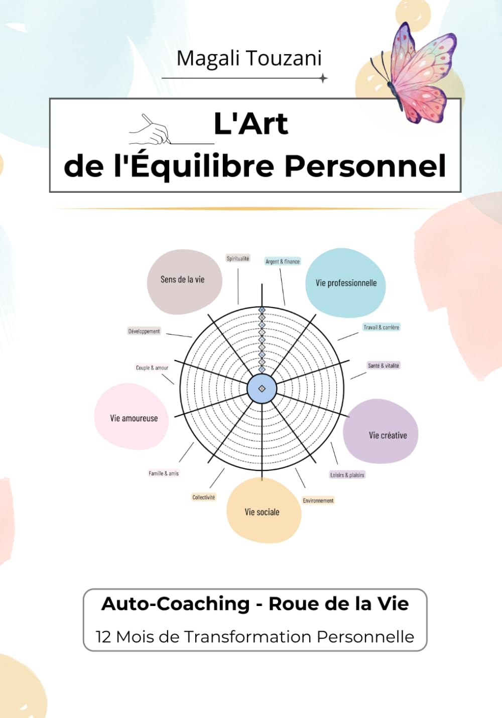L'Art de l'Équilibre Personnel: Cahier d'Auto-Coaching - 12 Mois de Transformation Personnelle - Évaluez, Réfléchissez et Agissez - Exercices de .. - avec Analyse - Carnet Couleur, Format Moyen