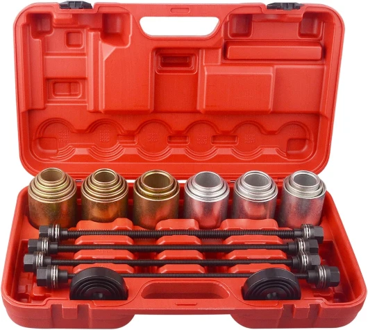 DAYUAN Kit de Montage et Démontage Silent 26 Pièces, Extracteur de Roulements Outils Universels pour Retirer Les Silent-Blocs et Les Roulements dans Le Garage