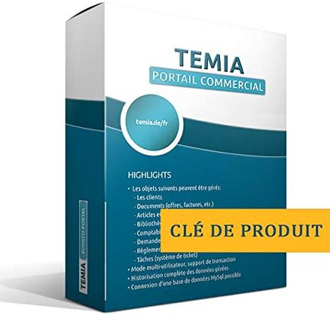 Portail commercial Temia [lien pour télécharger le programme, sans CD]