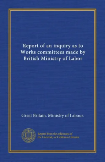 Rapport d'enquête sur les comités d'entreprise par le ministère britannique du Travail