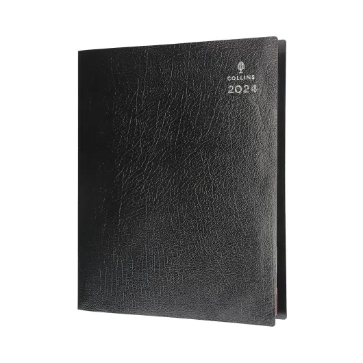 Collins Debden CP6742.99-24 Collins Leadership Agenda journalier pour 4 personnes Format A4 avec planificateur d'entreprise et organiseur 2024 journalier Graphite
