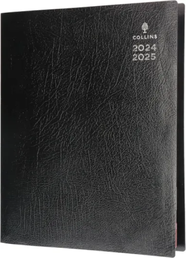 Collins Leadership CP6745-2425 Agenda scolaire mi-année 2024-25 Format A4 Graphite – Agenda journalier de mi-année pour étudiants et enseignants – CP6745-2425 – Juillet 2024 à juillet 2025