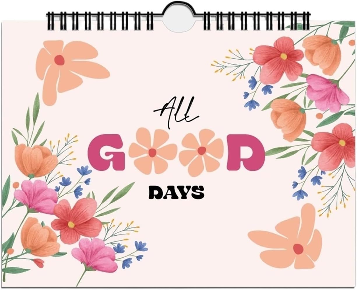 Agenda mensuel non daté à écriture fluide, couverture imperméable, agenda for étudiants, thème floral, quotidien d'auto-motivation(Style 01)
