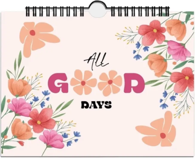 Agenda mensuel non daté à écriture fluide, couverture imperméable, agenda for étudiants, thème floral, quotidien d'auto-motivation(Style 01)