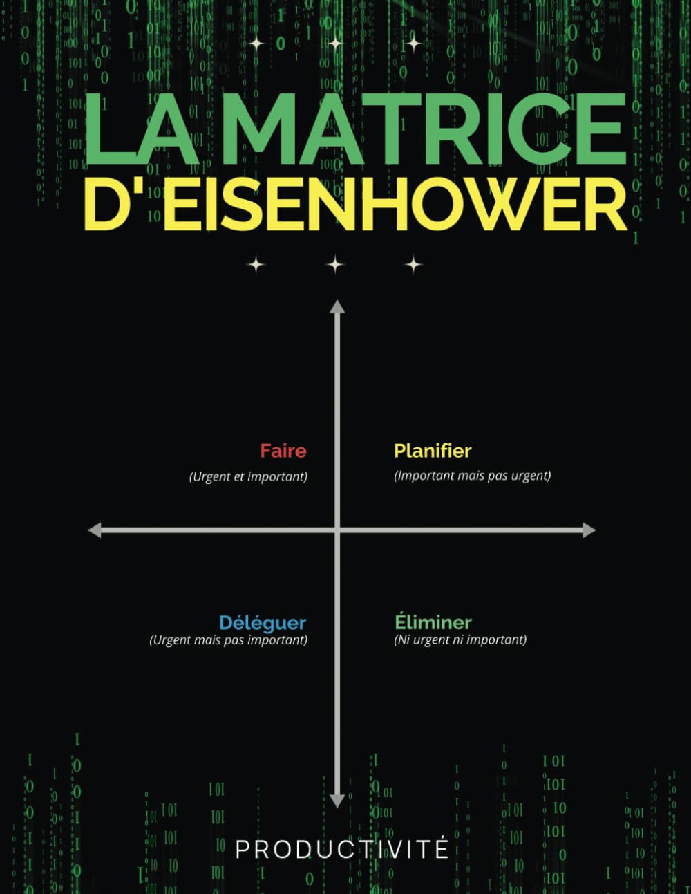La Matrice d'Eisenhower: Agenda - Planificateur de Tâches et de Gestion du Temps, Définissez et concentrez-vous sur vos priorités, Matrice de Priorité .. - pour la planification journalière - Grand
