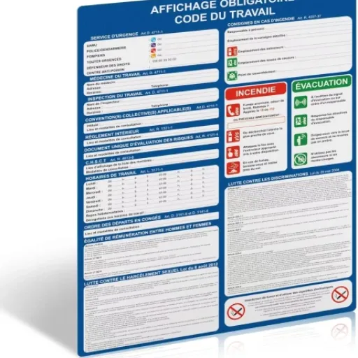 Test Panneau Code du Travail 2025 : l’affichage obligatoire qui fait le job sans chichi